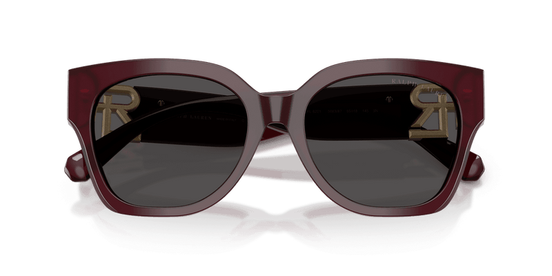 Ralph Lauren THE OVERSZED RICKY RL8221 in Solid Bordeaux / Dark Grey (508387) - Front View