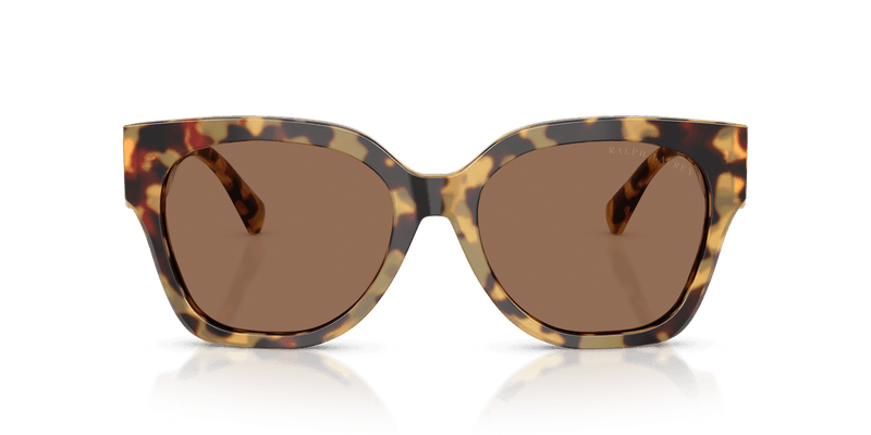 Ralph Lauren THE OVERSZED RICKY RL8221 in Spotty Havana / Brown (500473) - Front View