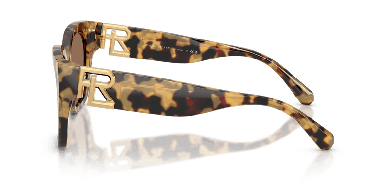 Ralph Lauren THE OVERSZED RICKY RL8221 in Spotty Havana / Brown (500473) - Front View