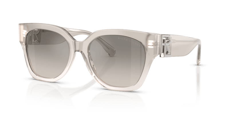 Ralph Lauren THE OVERSZED RICKY RL8221 in Transparent Gray / Grey Gradient Flash (611208) - Front View