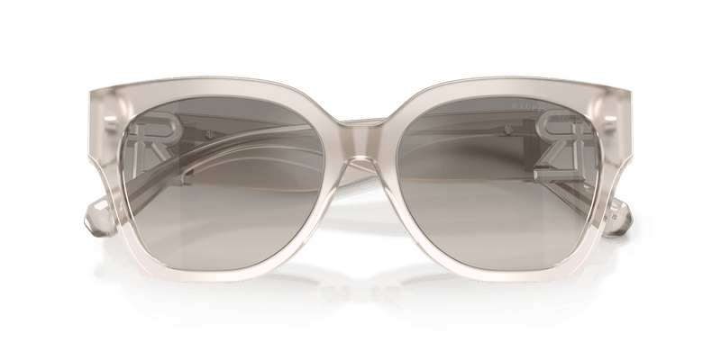 Ralph Lauren THE OVERSZED RICKY RL8221 in Transparent Gray / Grey Gradient Flash (611208) - Front View