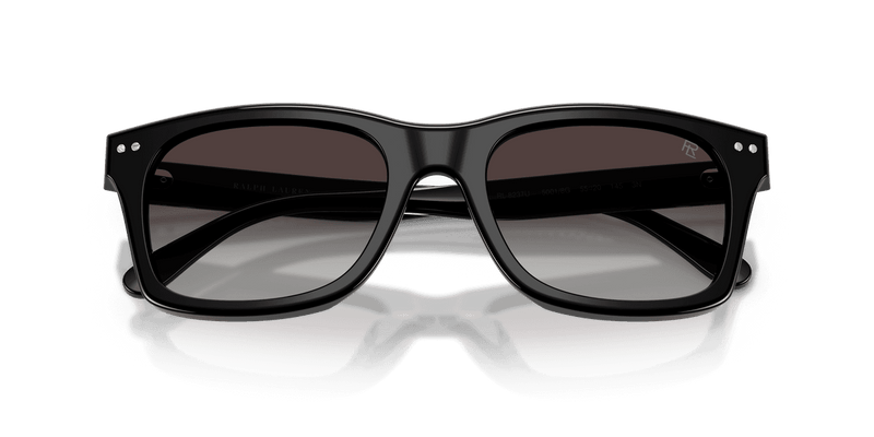 Ralph Lauren RL8237U in Shiny Black / Gradient Grey (50018G) - Side View