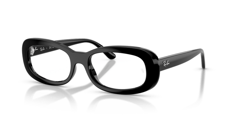 Ray-Ban RX2221V in Black / Clear - Front View