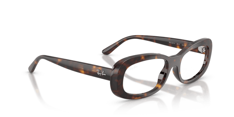 Ray-Ban RX2221V in Havana / Clear - Alternate View