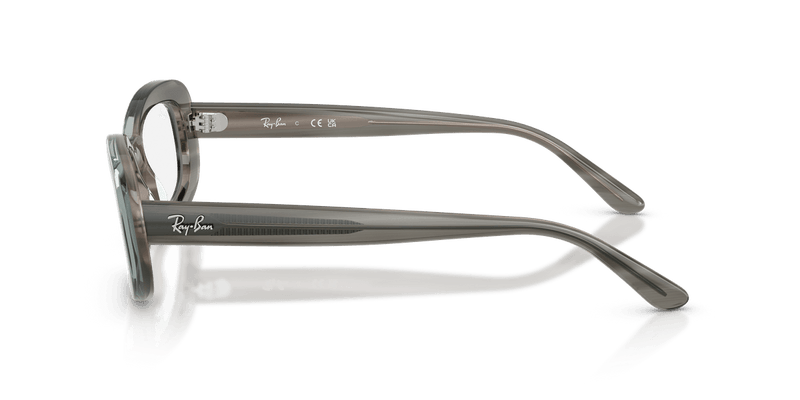 Ray-Ban RX2221V in Striped Grey / Clear - Alternate View