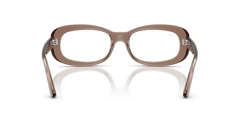 Ray-Ban RX2221V in Transparent Beige / Clear - Alternate View