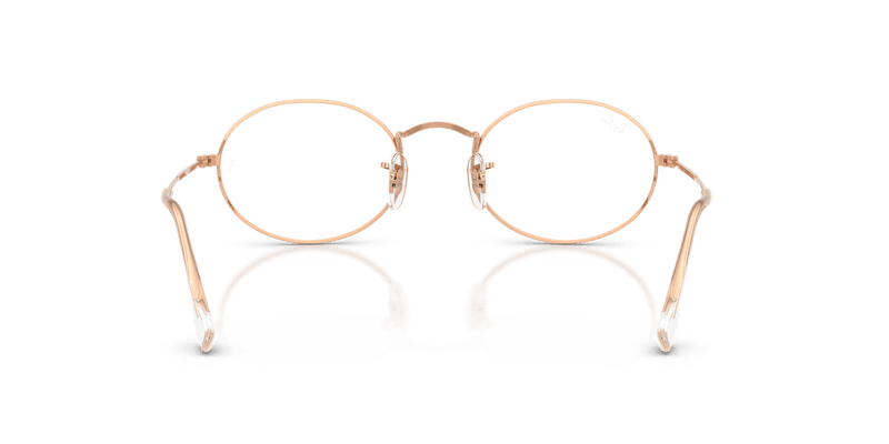 Ray-Ban OVAL RX3547V in Rose Gold / Clear - Alternate View
