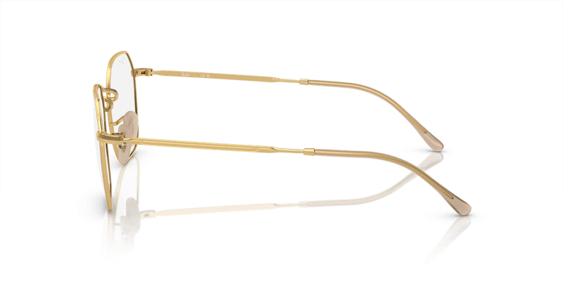 Ray-Ban JIM RX3694V in Beige On Gold / Clear - Alternate View
