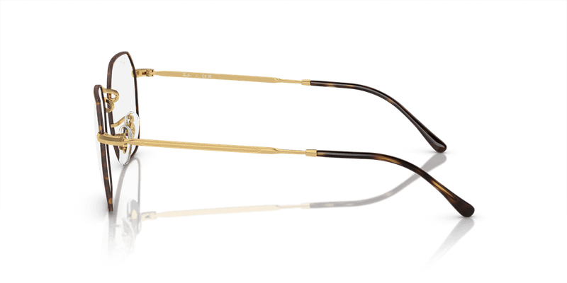Ray-Ban JIM RX3694V in Havana On Gold / Clear (3177) - Alternate View