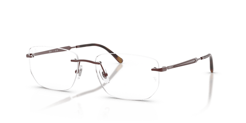 Ray-Ban RX3768V in Bordeaux / Clear - Alternate View
