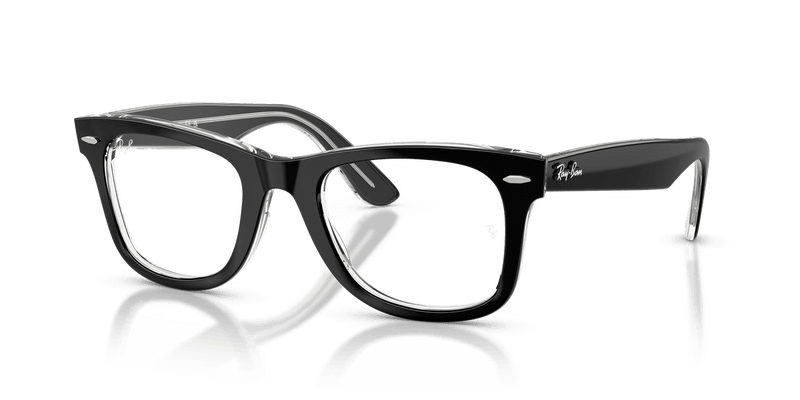 Ray-Ban WAYFARER EASE RX4340V in Black On Transparent / Clear - Alternate View