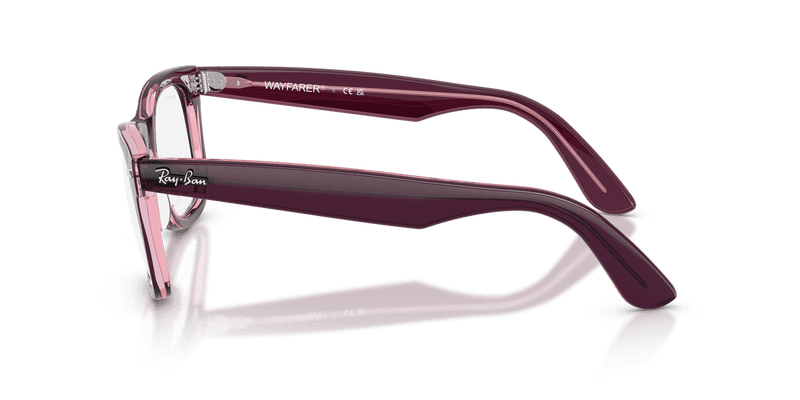 Ray-Ban WAYFARER EASE RX4340V in Violet On Transparent Pink / Clear - Alternate View