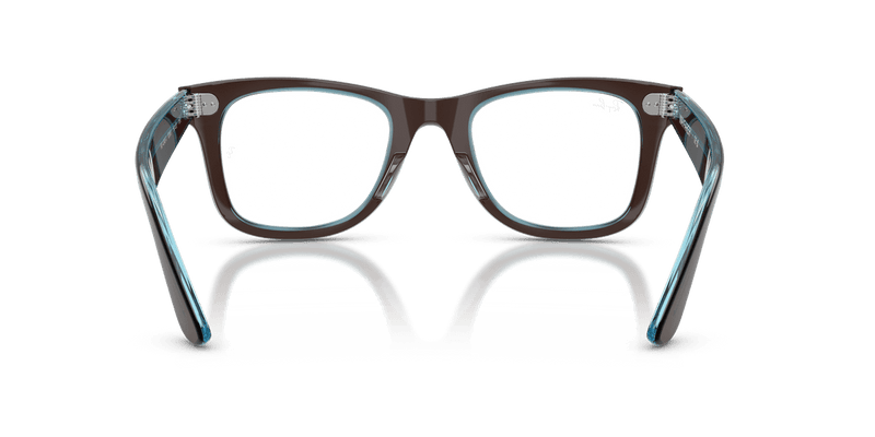 Ray-Ban WAYFARER EASE RX4340V in Brown On Transparent Blue / Clear - Alternate View