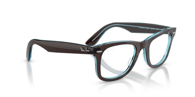 Ray-Ban WAYFARER EASE RX4340V in Brown On Transparent Blue / Clear - Alternate View