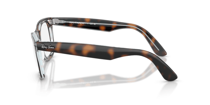 Ray-Ban WAYFARER EASE RX4340V in Dark Havana On Multicolor / Clear - Alternate View