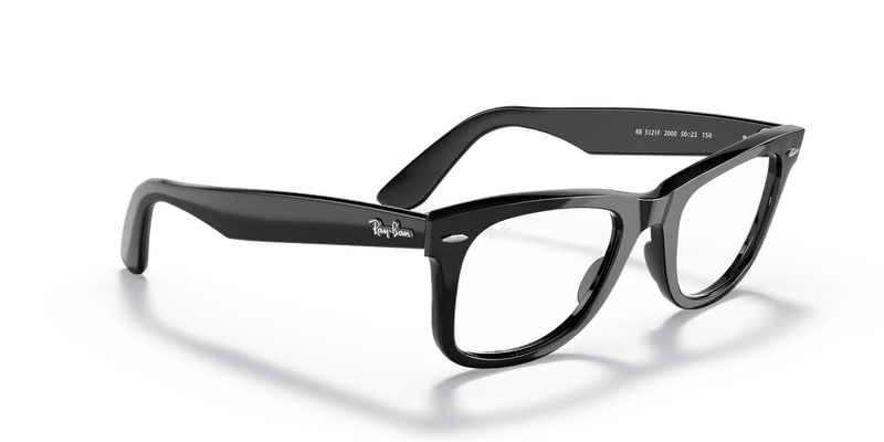 Ray-Ban WAYFARER RX5121F in Black / Clear - Temple Detail
