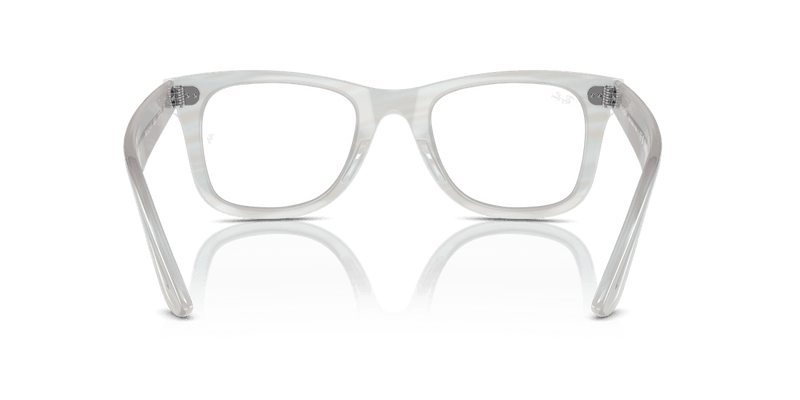 Ray-Ban WAYFARER RX5121F in Photo Striped Light Blue / Clear - Alternate View