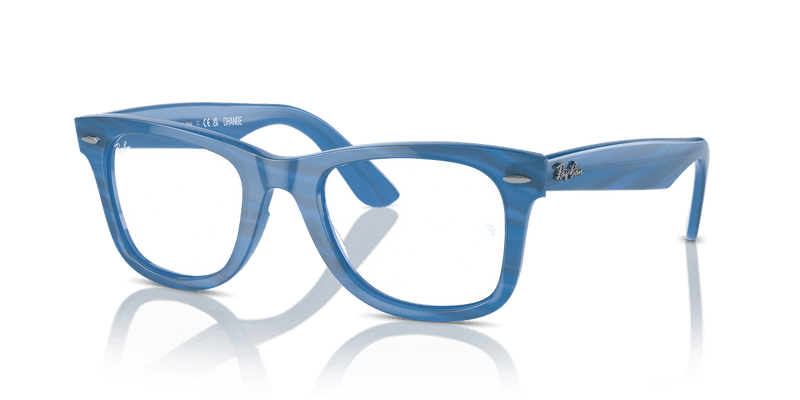 Ray-Ban WAYFARER RX5121F in Photo Striped Blue / Clear - Alternate View