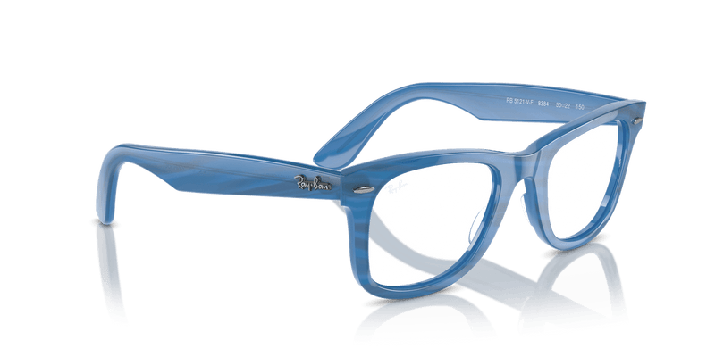 Ray-Ban WAYFARER RX5121F in Photo Striped Blue / Clear - Alternate View