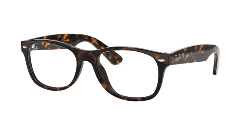 Ray-Ban NEW WAYFARER RX5184F in Dark Havana - Side View