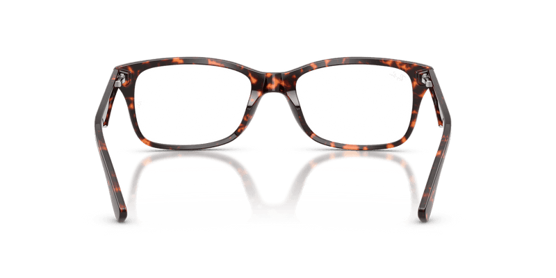 Ray-Ban RX5228 in Havana Red Turtle / Clear - Back View