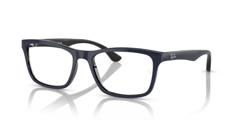 Ray-Ban RX5279 in Blue On Havana / Clear - Alternate View