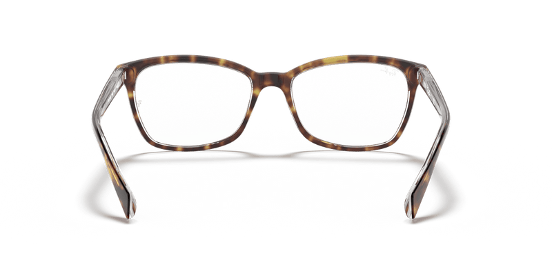 Ray-Ban RX5362 in Havana On Transparent / Clear - Alternate View