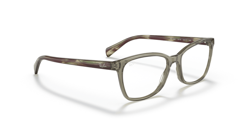 Ray-Ban RX5362 in Transparent Green / Clear - Alternate View