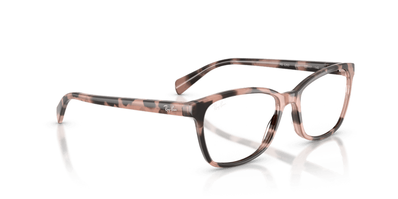 Ray-Ban RX5362 in Opal Pink Havana / Clear - Alternate View