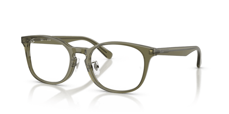 Ray-Ban RX5386D in Transparent Brown Heart / Clear - Front View