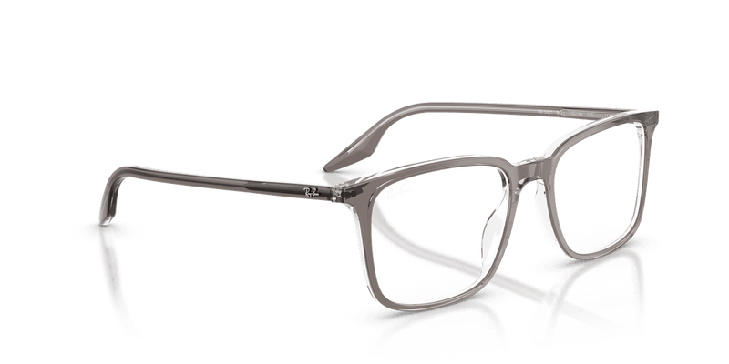 Ray-Ban RX5421 in Grey Transparent / Clear - Temple Detail