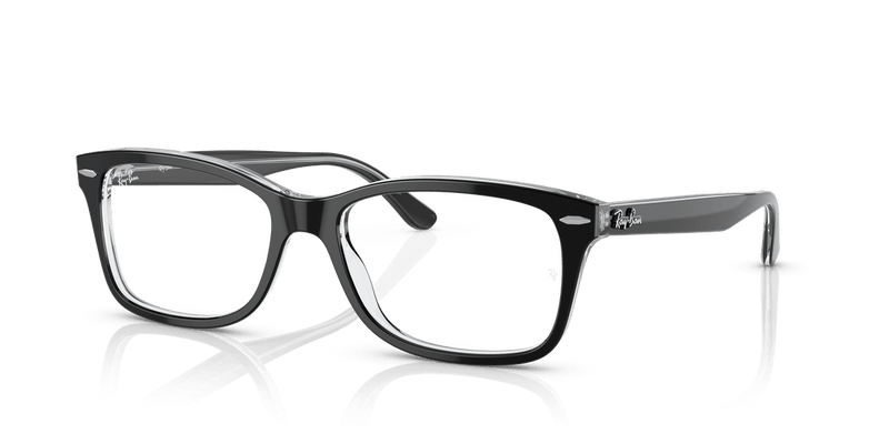 Ray-Ban RX5428 in Black On Transparent / Clear - Alternate View