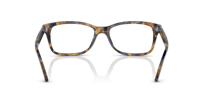Ray-Ban RX5428 in Yellow & Blue Havana / Clear - Alternate View