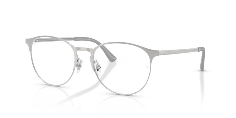 Ray-Ban RX6375 in Silver On Silver / Clear - Front View
