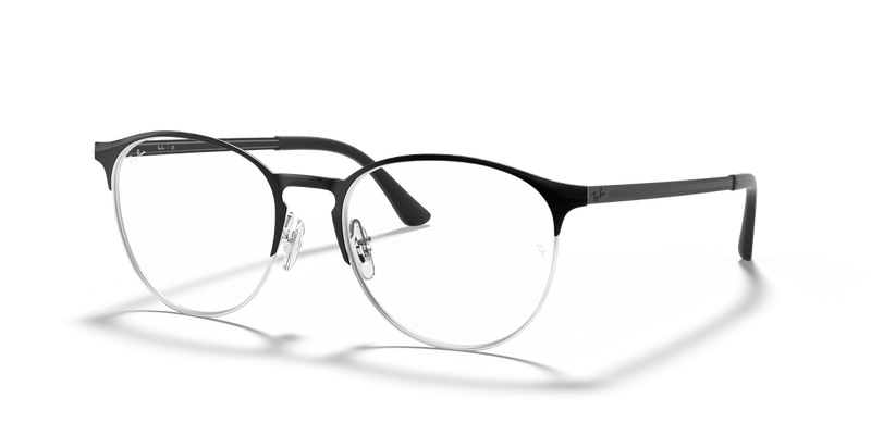 Ray-Ban RX6375 in Black On Silver / Clear - Alternate View