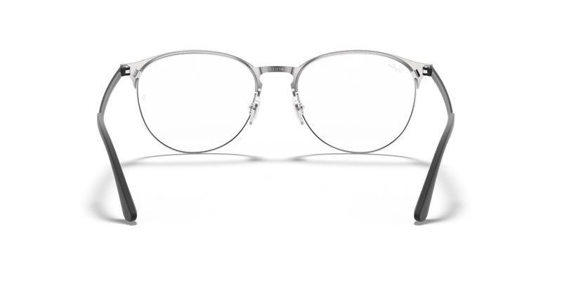 Ray-Ban RX6375 in Black On Silver / Clear - Alternate View