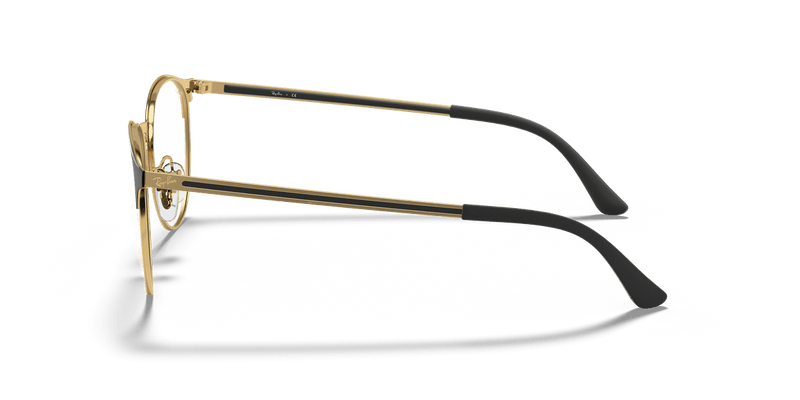 Ray-Ban RX6375 in Black On Gold / Clear (2890) - Alternate View