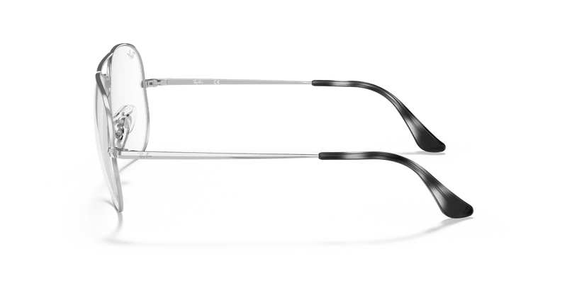 Ray-Ban AVIATOR RX6489 in Silver / Clear - Alternate View