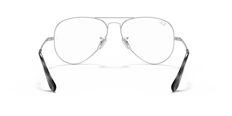 Ray-Ban AVIATOR RX6489 in Silver / Clear - Alternate View