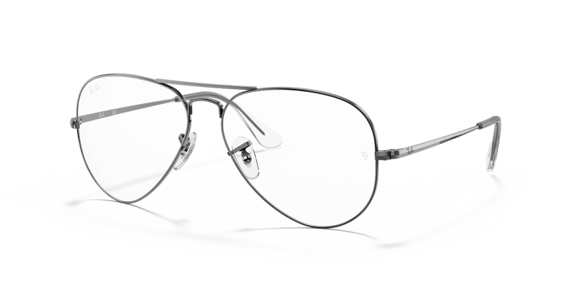 Ray-Ban AVIATOR RX6489 in Gunmetal / Clear - Alternate View