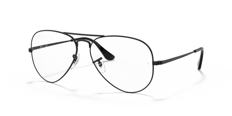 Ray-Ban AVIATOR RX6489 in Black / Clear - Alternate View