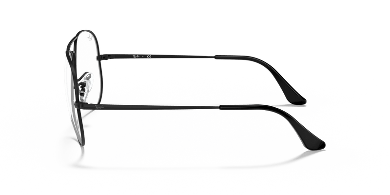 Ray-Ban AVIATOR RX6489 in Black / Clear - Alternate View