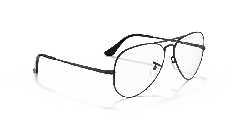 Ray-Ban AVIATOR RX6489 in Black / Clear - Alternate View