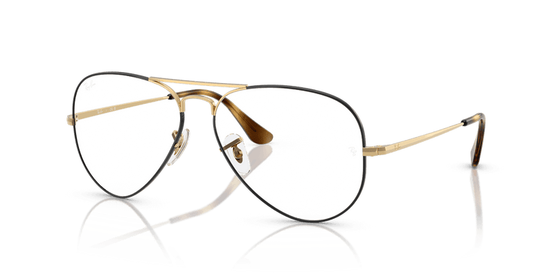 Ray-Ban AVIATOR RX6489 in Havana On Arista / Clear - Alternate View