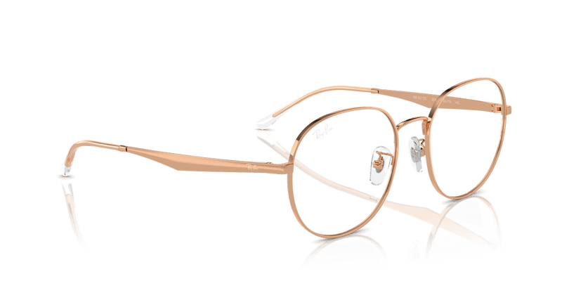 Ray-Ban RX6517D in Rose Gold / Clear - Temple Detail