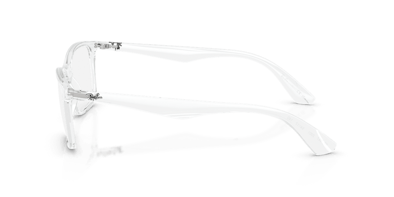 Ray-Ban RX7047 in Transparent / Clear - Side View