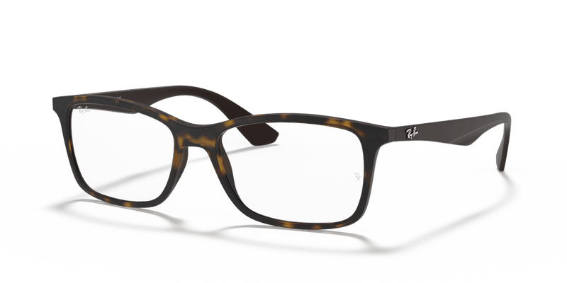Ray-Ban RX7047 in Havana / Clear (5573) - Alternate View