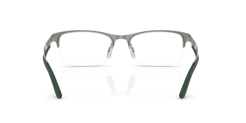 Ray-Ban RX7551 in Gunmetal / Clear (3221) - Back View