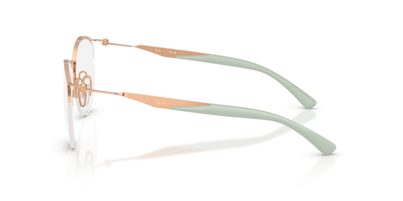 Ray-Ban RX7553 in Rose Gold / Clear - Alternate View