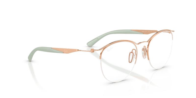 Ray-Ban RX7553 in Rose Gold / Clear - Alternate View